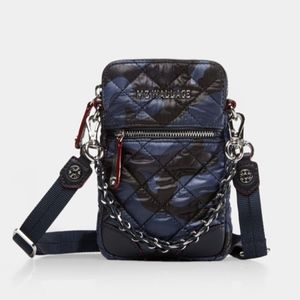 MZ Wallace Micro Crosby Bag Dark Blue Camo